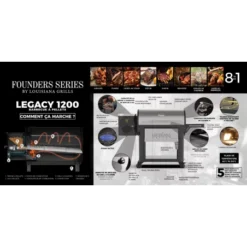 Barbecue à Pellets LG1200FL Legacy LOUISIANA 13 Barbecue à Pellets LG1200FL Legacy LOUISIANA -Weber Soldes barbecue a pellets lg1200fl louisiana 5