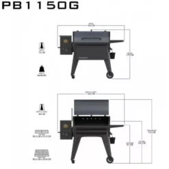 Barbecue à Pellets Navigator 1150 PIT BOSS -Weber Soldes barbecue a pellets navigator 1150g 4