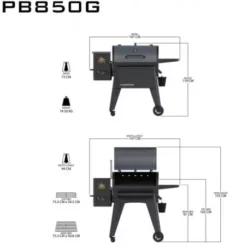 Barbecue à Pellets Navigator 850 PIT BOSS -Weber Soldes barbecue a pellets navigator 850g 2
