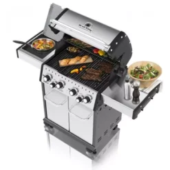 Barbecue Gaz Baron S 490 Ir Avec Plancha Et Rôtissoire BROIL KING -Weber Soldes barbecue gaz baron 490s broilking 2