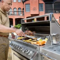 Napoleon Barbecue Gaz Prestige Pro 665 5 Brûleurs + Sizzle Lateral + Brûleur Arriere + Fumoir + Rôtissoire -Weber Soldes barbecue gaz prestige pro 665 5 bruleurs sizzle lateral bruleur arriere fumoir 3