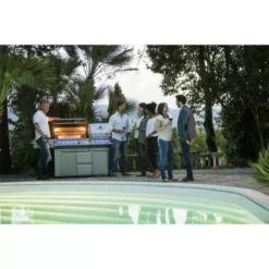 Barbecue Gaz Prestige Pro 825 4 Brûleurs + Sizzle Lateral + 2 Sizzle Interieurs+ Brûleur Arriere + Fumoir - NAPOLEON -Weber Soldes barbecue gaz pro 825 4 bruleurs sizzle lateral 2 sizzle interieurs bruleur arriere fumoir 2