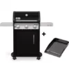 Barbecue Gaz Spirit E-315 Mix Plancha - Black - WEBER -Weber Soldes barbecue gaz spirit e 315 avec plancha