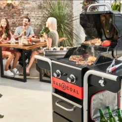 Barbecue Hybride Gaz & Charbon Gas2Coal 2.0 2 Brûleurs -Weber Soldes barbecue hybride gaz charbon gas2coal 20 2 bruleurs 2