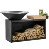 Brasero OFYR Island Black 100 Bois Teck -Weber Soldes brasero ofyr island black 100 bois teck