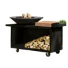 Brasero OFYR Island Black 100 Pro Bois Teck -Weber Soldes brasero ofyr island black 100 pro bois teck