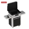 Pack Combo Plancha Electrique 65 Noir & Inox Avec Capot Noir - ENO -Weber Soldes combo plancha electrique enosign 65 acier noir inox