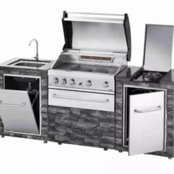 Meuble Modulaire GRANDHALL Stone Island (hors BBQ) -Weber Soldes meuble modulaire grandhall stone island hors bbq 2