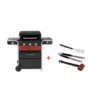 Pack + Barbecue Hybride Gaz & Charbon Gas2Coal 330 2.0 3 Brûleurs + Set D'ustensiles -Weber Soldes pack barbecue hybride gaz charbon gas2coal 330 20 3 bruleurs set d ustensiles
