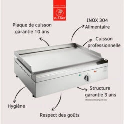 Plancha Elec PLANET Chef 55 Plaque Lisse (Réf. 240005) 7 Plancha Elec PLANET Chef 55 Plaque Lisse (Réf. 240005) -Weber Soldes plancha elec planet chef 55 plaque lisse ref 240005 2