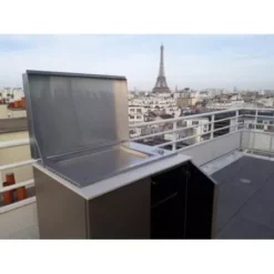 Plancha Electrique Encastrable Oasi In.El60 Inox Plaque Lisse + Couvercle - PLANET -Weber Soldes plancha gaz encastrable 80 cm inox 2 feux plaque lisse couvercle planet 3